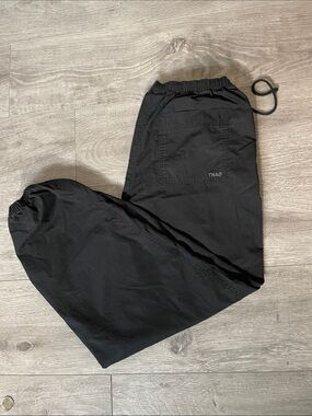TNA Black Elastic-Waist Joggers